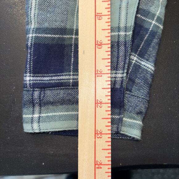 Carter's Baby One-Piece Sz 9 M Green And Navy Plaid Fleece Lined Baby Jumpsuit‎ - Picture 6 of 8